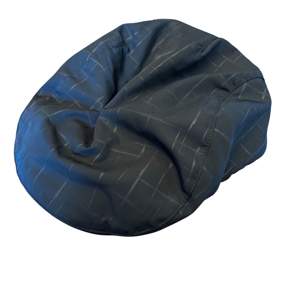Kenneth Cole REACTION | Mens S/M | Hat Cap Black Plaid Adjustable